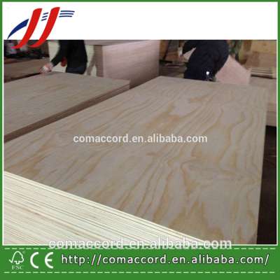 China Factory Cheap 18 mm Pine Plywood / full radiata pine plywood